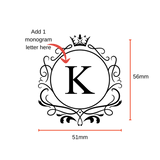 Personalised monogram candle