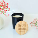 Godfather candles customized with name