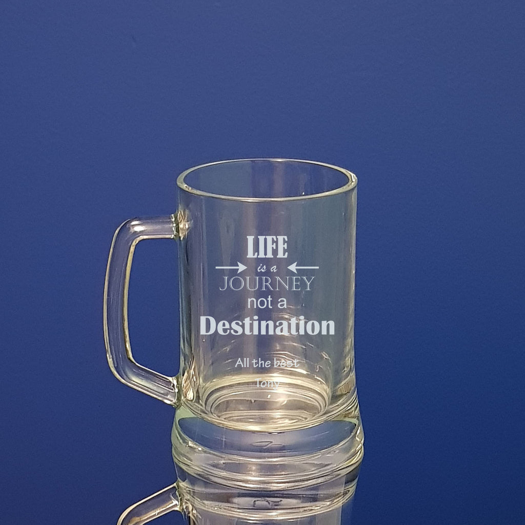 Corporate farewell beer mugs personalised