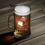 Personalised Beer Mug as Christmas Gift - Santa says... Save Water, Drink Beer!