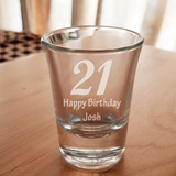 Personalised Milestone Birthday Shot Glass