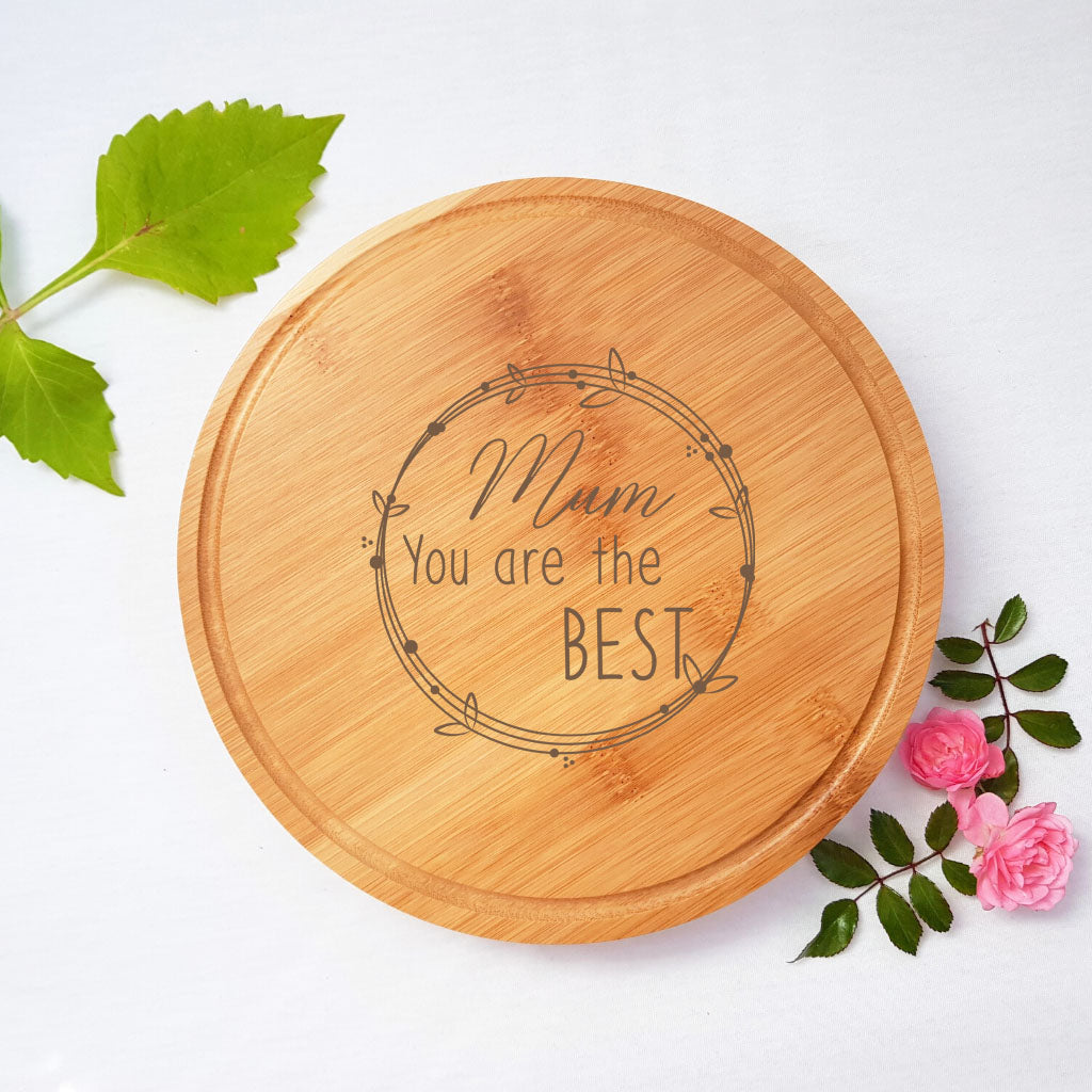 Personalised Wooden Cheese Board - Gift For Mom