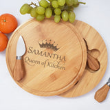 Personalised Wooden Cheese Board - Gift For Her
