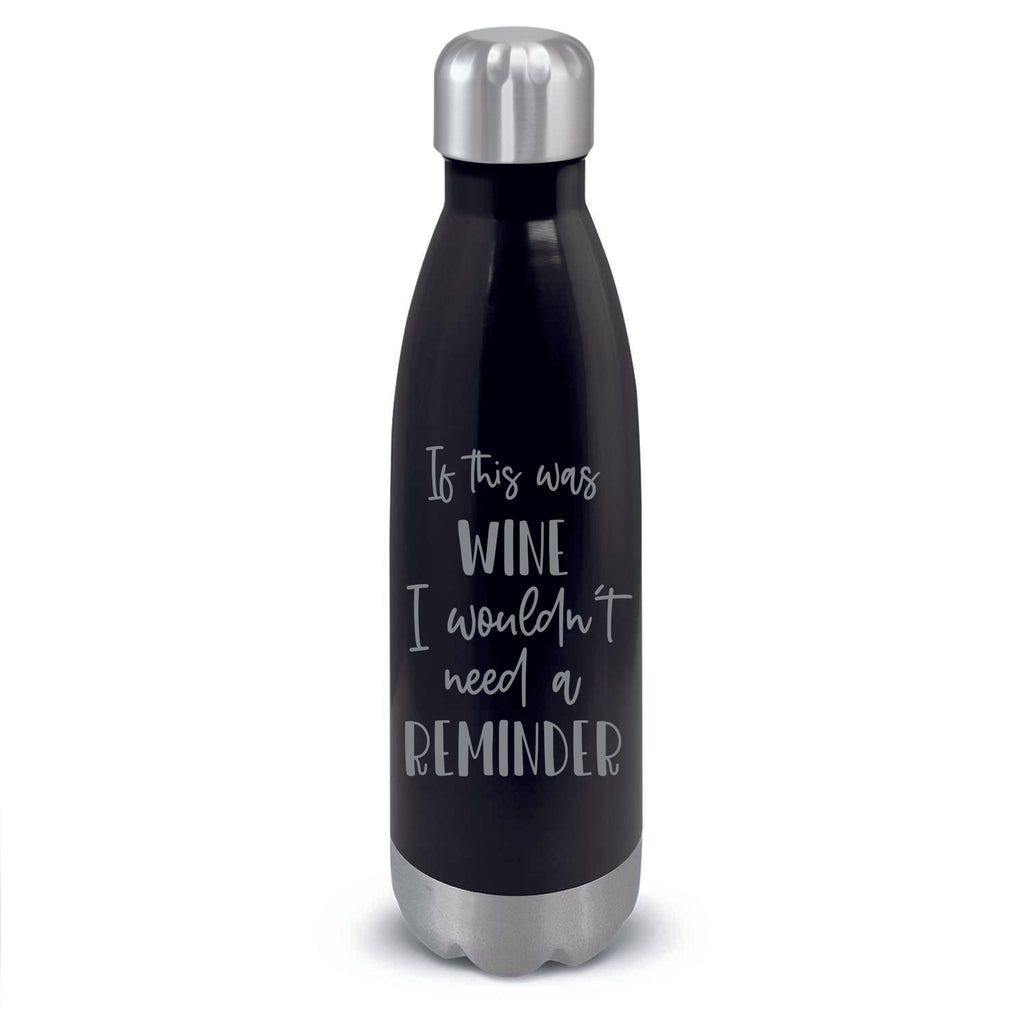 Stainless Steel Bottle Personalised with Funny Quote
